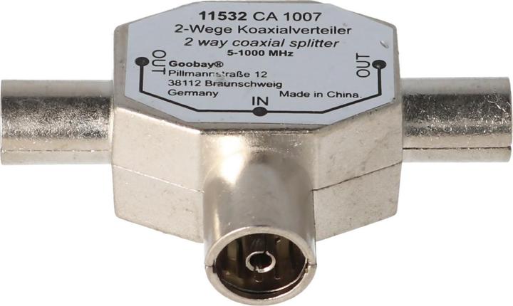 Image du produit Value Adaptateur coaxial en T (Répartiteur)