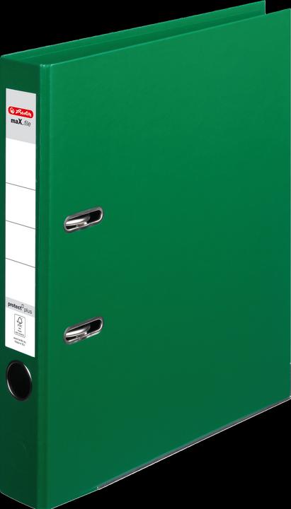 Actual product image Herlitz Folder maX.file protect plus, spine width: 50mm, green DIN A4, full PP plastic cover, edge (A4, 50 mm, 1 Piece)