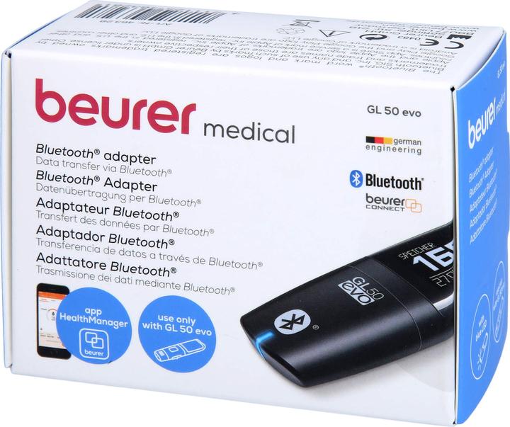 Immagine prodotto Beurer Adattatore Bluetooth per il misuratore di glucosio GL 50 evo (Strisce reattive)