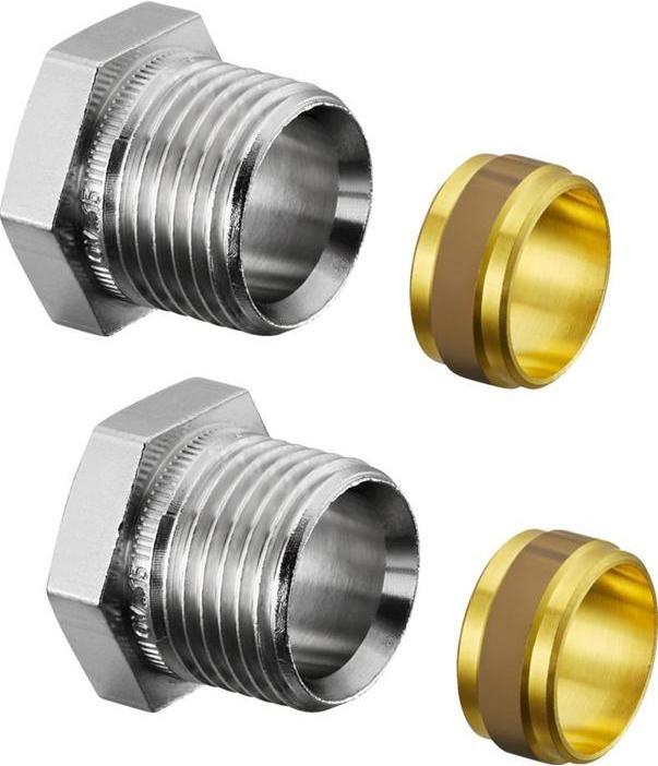 Produktbild Oventrop OV Klemmringverschraubungen (Satz) 1/2Zollx15mm Verbindungsrohr