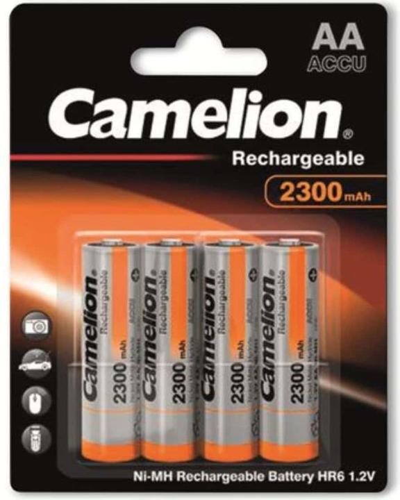 Camelion 17023406 - Rechargeable battery - AA - nickel metal hydride (NiMH) - 1.2 V - 4 (4 pcs., AA, 2300 mAh)