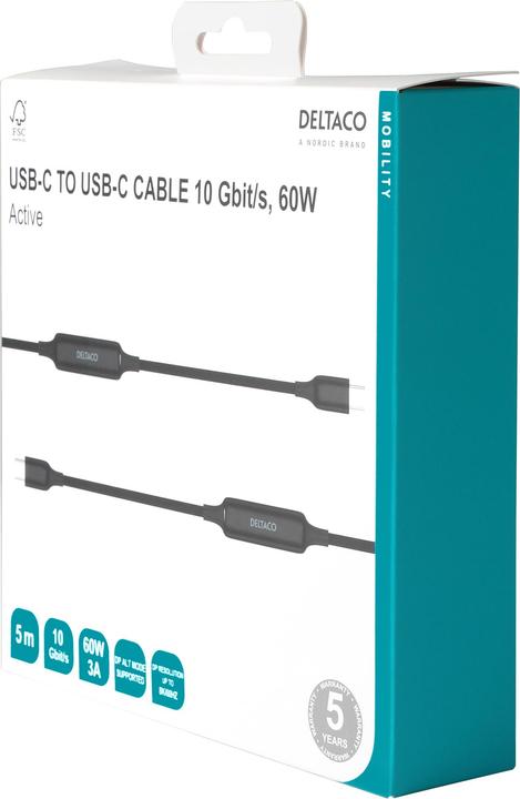 Produktbild PR Home 1902003 power plug adapter (5 m, USB 3.2 Gen 1)