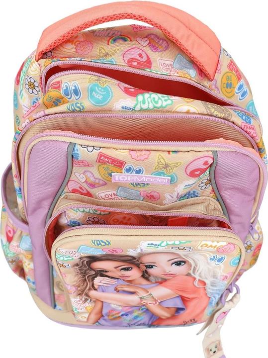 Produktbild Top Model Topmodel - School Backpack GIRL POWER - Beige, Lilac, and Coral (413285)