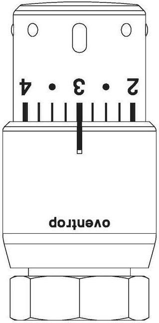 Produktbild Oventrop Uni SH 7-28°C Flüssig-Fühler Thermostat - Weiss/Verchromt (1012065)