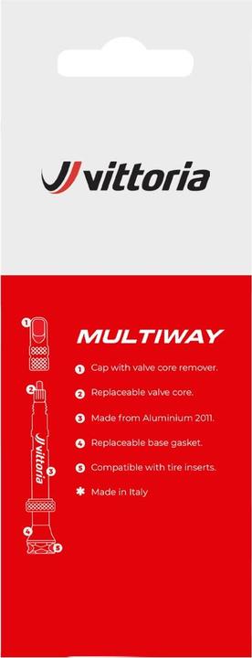 Produktbild Vittoria Tubeless Multiway Ventil 60 mm à 2 Stück