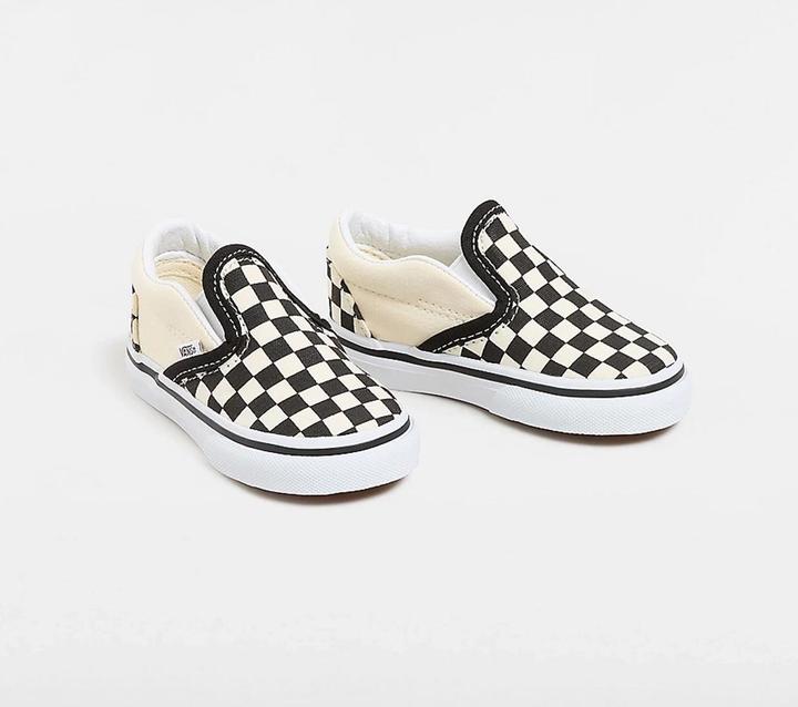 Actual product image Vans TD Classic Slip-On Blk&WhtChckerboard/Wht (23.5)