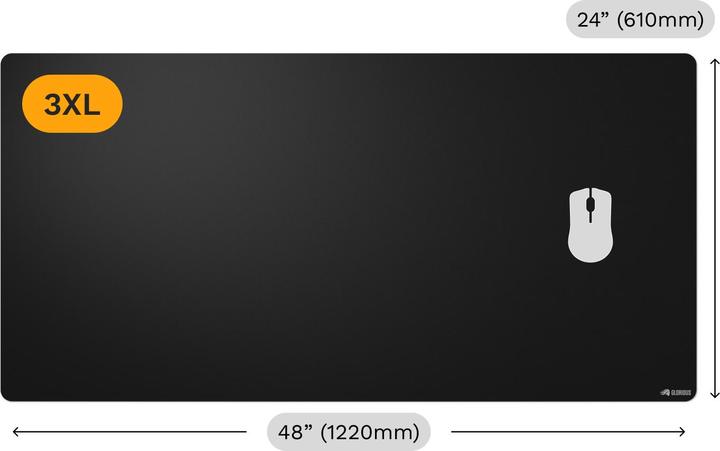 Actual product image Glorious Mouse Pad 2 3XL - Edgeless - Black (3XL)