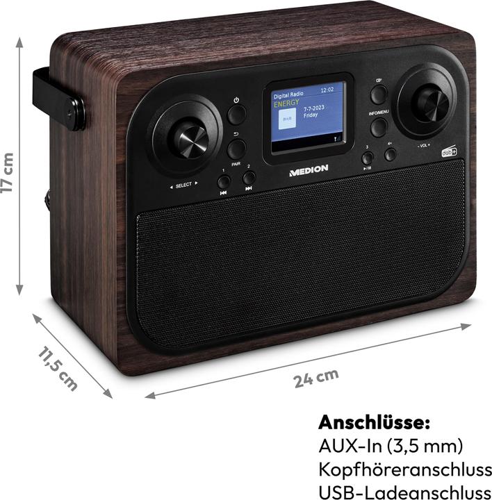 Produktbild Medion Life P66700 (DAB+, FM, PLL, Bluetooth)