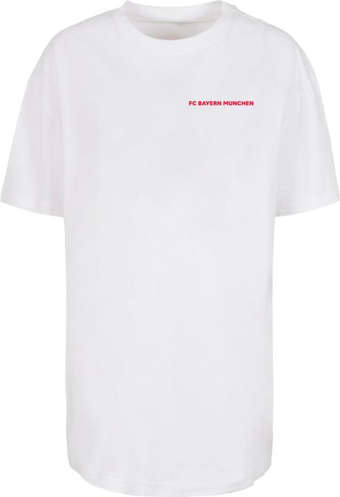 FC Bayern München Ladies Logo History Red Oversized Boyfriend Tee - 118301