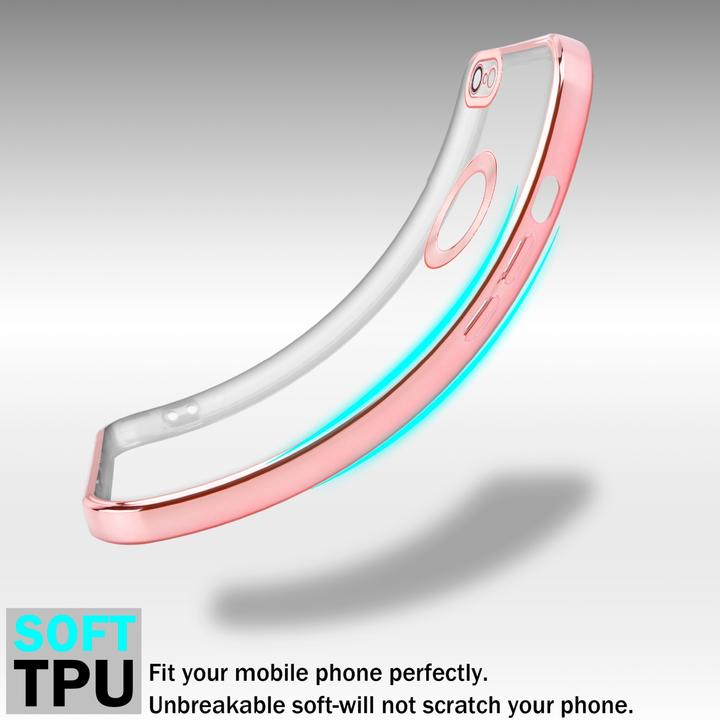 Produktbild Cadorabo TPU Hülle Chrome mit Kameraschutz für Apple iPhone 6 / 6S (Apple iPhone 6)