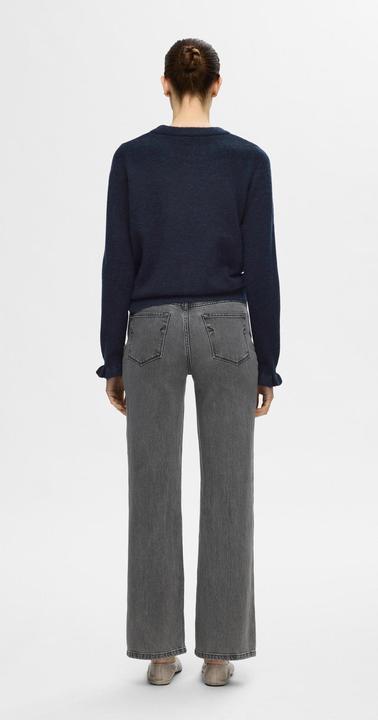 Produktbild Selected Femme Rüschenärmel Strickpullover (XL)