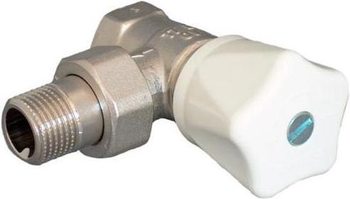 Produktbild Oventrop OV Handregulierventil Baureihe HR PN 10, Handrad weiss, Eck, DN 10, 3/8Zoll