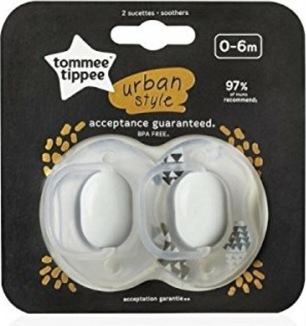 Actual product image Tommee Tippee 43341860-SMOCZEK CTN URBAN 2X 0-6M-CY UN ISEX (2 x, up to 6 M.)