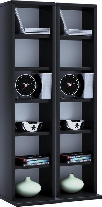 Immagine prodotto VCM Scaffale porta CD e DVD in legno Milano (42 x 20 x 92 cm)