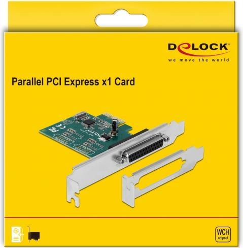 Actual product image Delock PCI E x1 1.1, 1x DB25, WCH382L