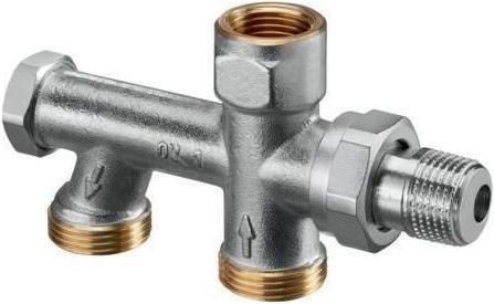 Oventrop OV Uno single-pipe connector G 3/4" male with HK insulating fitting