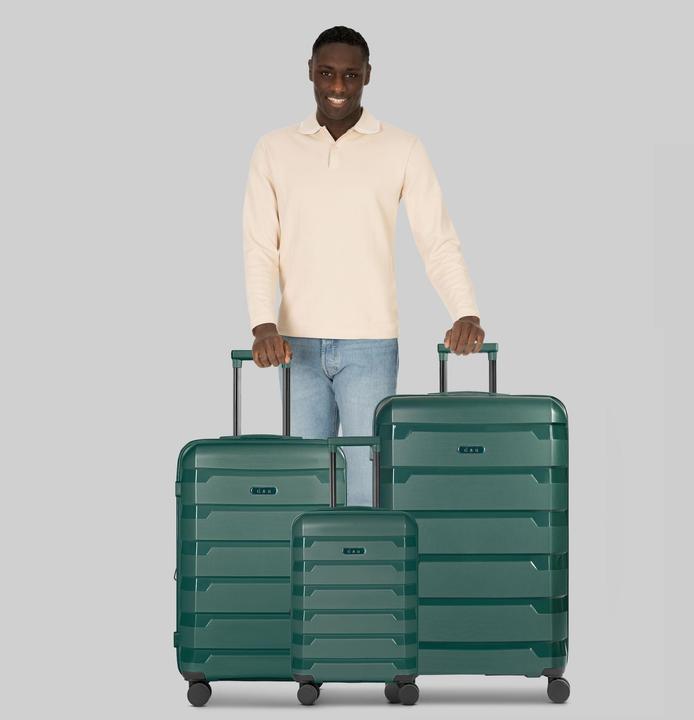 Actual product image D&N South Dakota 4 Rollen Kofferset 3-teilig mit Dehnfalte (203 l, XL (from 140l))