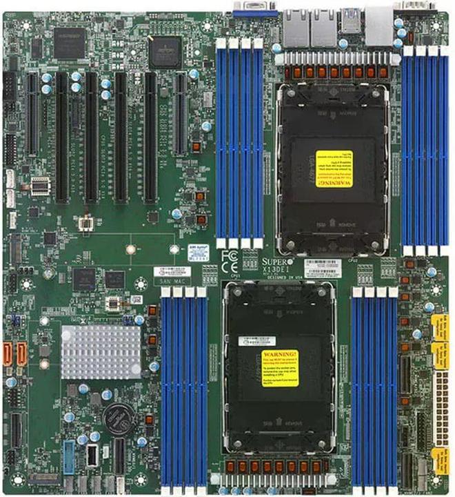 Actual product image Supermicro Super Micro Tower/4U Enclosure 8x LFF/SFF MBD-X13DEI 2x1200W
