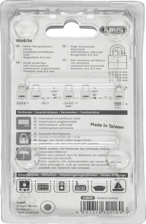 Actual product image Abus 180IB/50