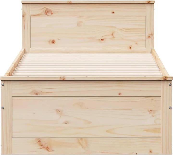 Produktbild VidaXL Bett ohne Matratze mit Kopfteil (90 x 200 cm)