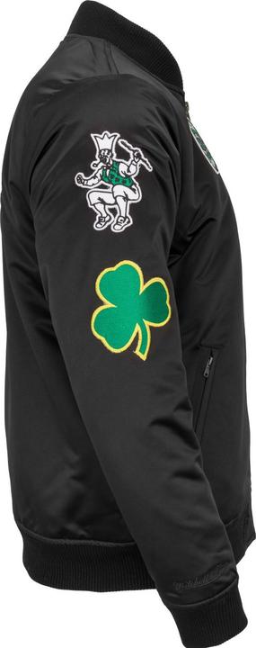 Immagine prodotto Mitchell & Ness Veste Bomber in raso M&N - PATCHES Boston Celtics (S)