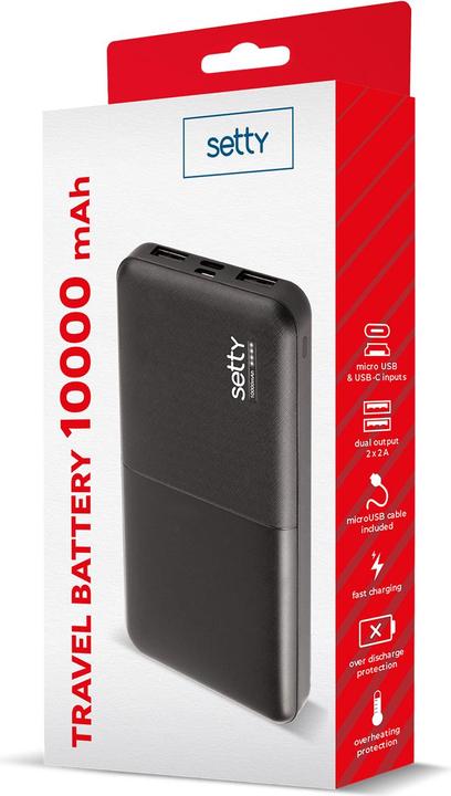 Immagine prodotto Setty Power bank 10000 mAh black R (10000 mAh)