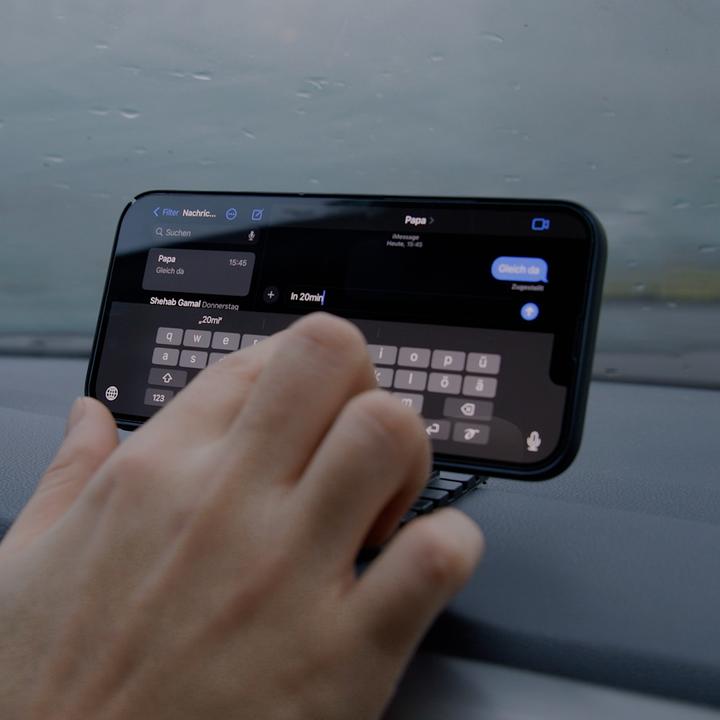 Image du produit Apfelkiste Universal Smartphone Halterung Silikon Anti Rutsch Matte Haftpad Handy Halter