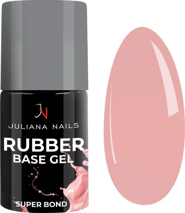 Juliana Nails Gel Lack - Rubber Base Gel - Nude (Nude, UV-Gel Lack)
