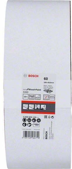 Image du produit Bosch Professional Zubehör PRO X440 bande abrasive, 100 x 610 mm, G60 (60)