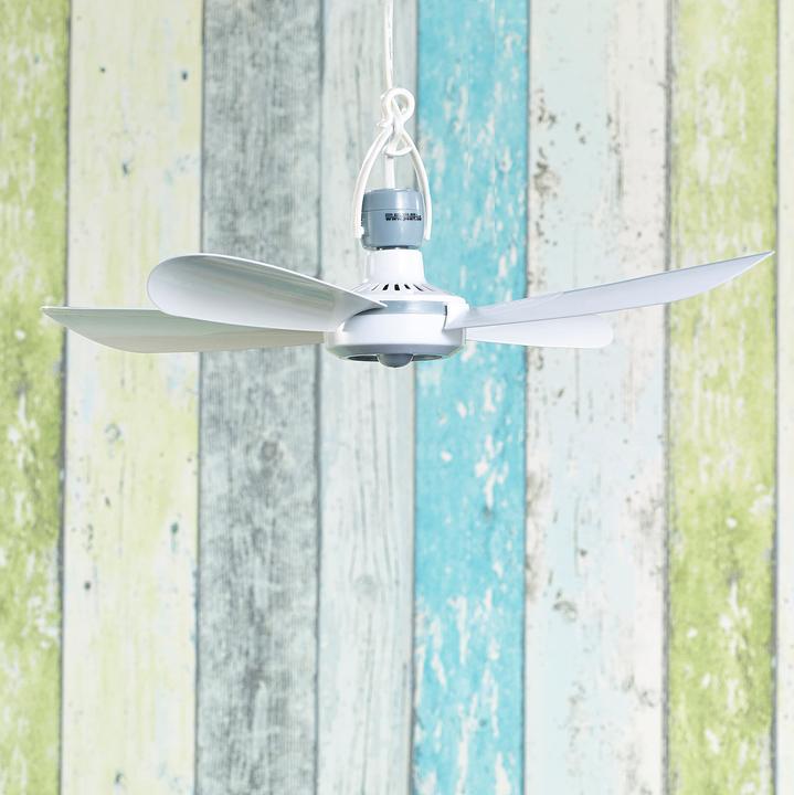 Produktbild Pearl Mobiler Deckenventilator mit Aufhänger (30 dB)
