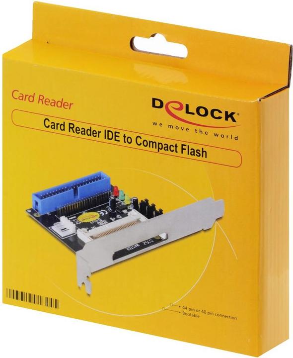 Produktbild Delock IDE to Compact Flash CardReader (44-Pin, 4-Pin Molex, 40-Polig)