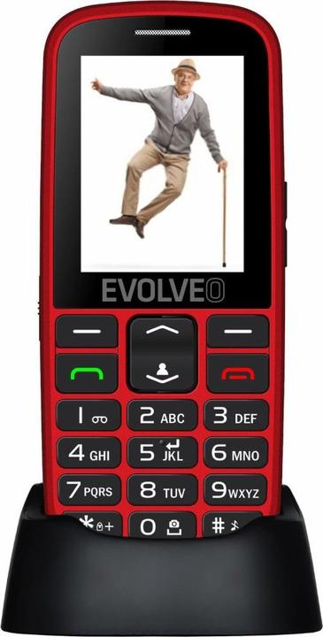 Produktbild Evolveo EasyPhone EG (2.4") Black, Red Senior phone (2.40", 2G)