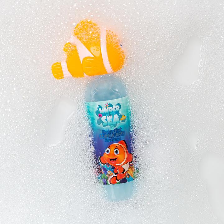 Actual product image Accentra Schaumbad UNDER THE SEA in Flasche Clownfisch Dekoverschluss, 300ml, Duft: Blueberry Blast, Farbe: b (300 ml, Bubble bath)