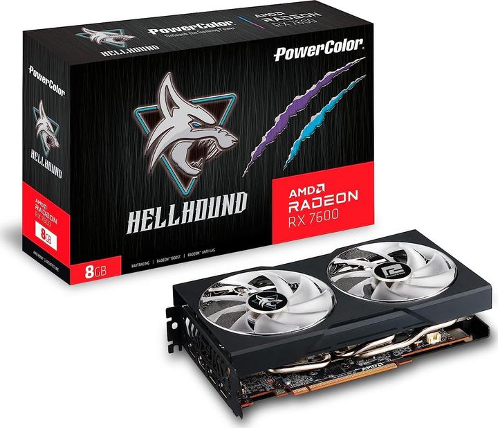 Actual product image Powercolor RX 7600 Hellhound (8 GB)