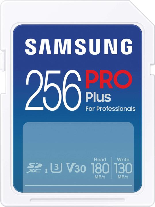 Image du produit Samsung PRO Plus (256 Go, SDXC, U3, UHS-I)