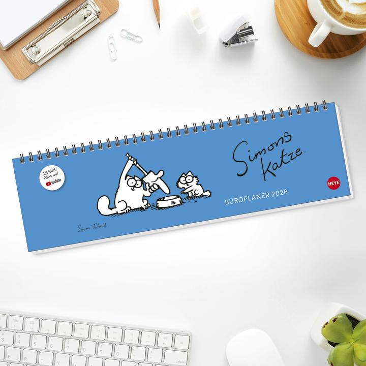 Produktbild Simons Katze Büroplaner 2026 (Harter Einband, Deutsch)