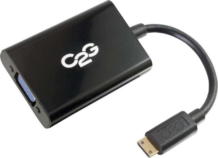 Produktbild C2G HDMI Mini to VGA and Audio Adapter Converter Dongle (Mini HDMI, VGA, 20 cm)