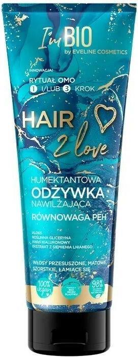 Eveline EVELINE Hair 2 Love humektantowa odżywka nawilżająca włosy suche i zniszczone 250ml (250 ml)