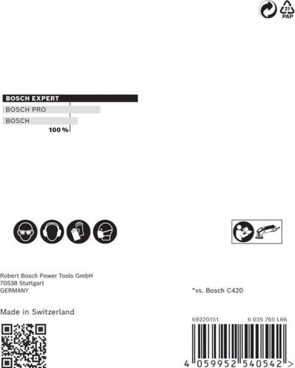 Immagine prodotto Bosch Professional Zubehör EXPERT M480 Rete di levigatura per levigatrice a delta, 93 mm, G 80, 5 pezzi. (80)