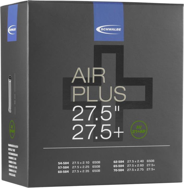 Actual product image Schwalbe AV 21+ AP Air (Schrader (AV), 27.5", 40 mm)