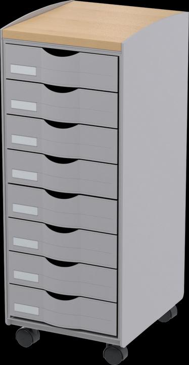 Actual product image Paperflow Trolley with 8 drawers (29 x 35 x 74.5 cm)