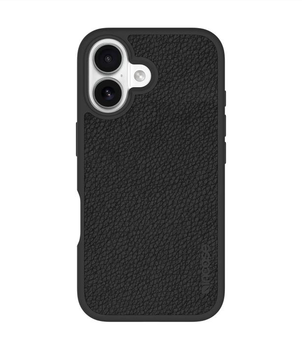 Actual product image Incase ICON Case for MagSafe for iPhone 16 - Obsidian Pebbled Plant Leather (Apple iPhone 16)
