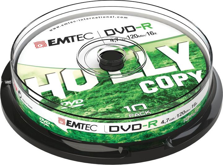 Actual product image Emtec DVD-R 4,7GB 16x Cake Box (10) (10 x)