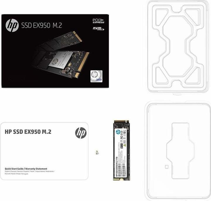 Produktbild HP SSD EX950 1 TB, M.2 PCIe Gen3 x4 NVMe, 3500 (1000 GB, M.2 2280)