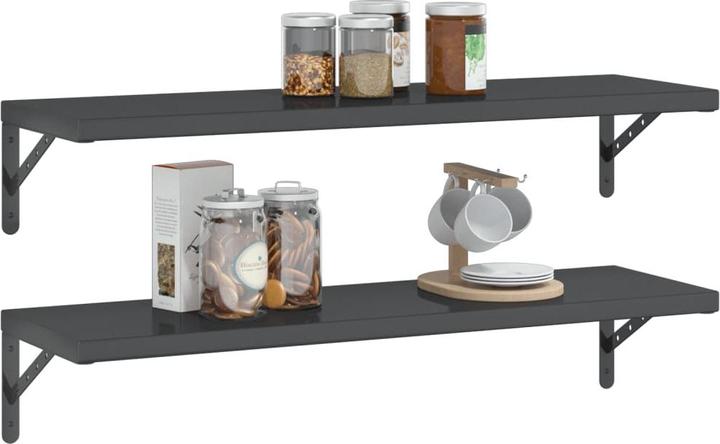 Actual product image VidaXL Wall shelves 2 pcs. 100 x 30 cm Noble
