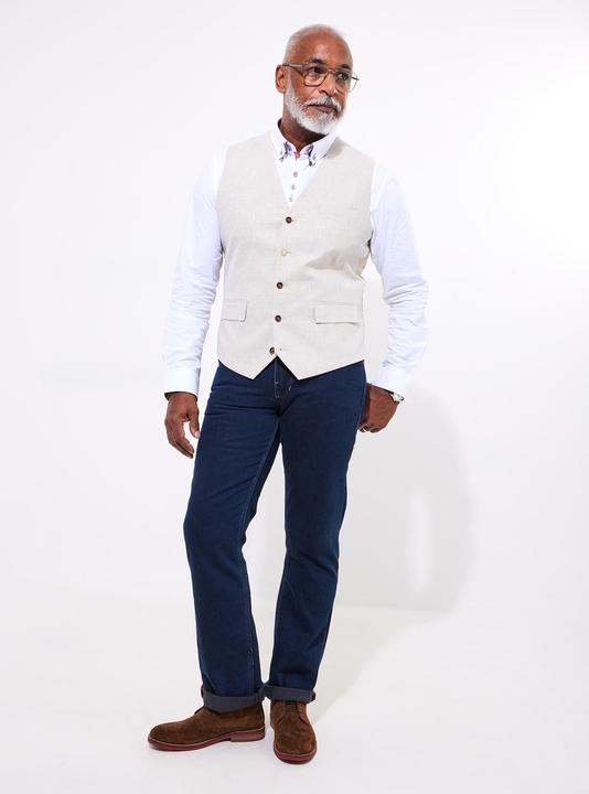 Actual product image Joe Browns Woven Linen Blend Waistcoat (Frequency band 38 (2600 MHz))