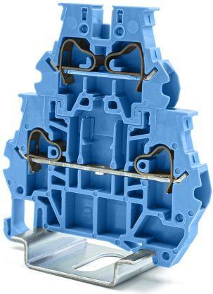 Actual product image Rs Pro Blue Feed Through Terminal Block, 4mm², 2-L