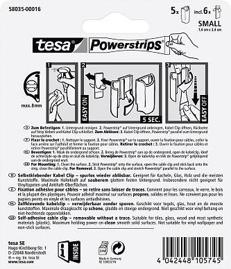 Produktbild tesa Powerstrips Kabelclip