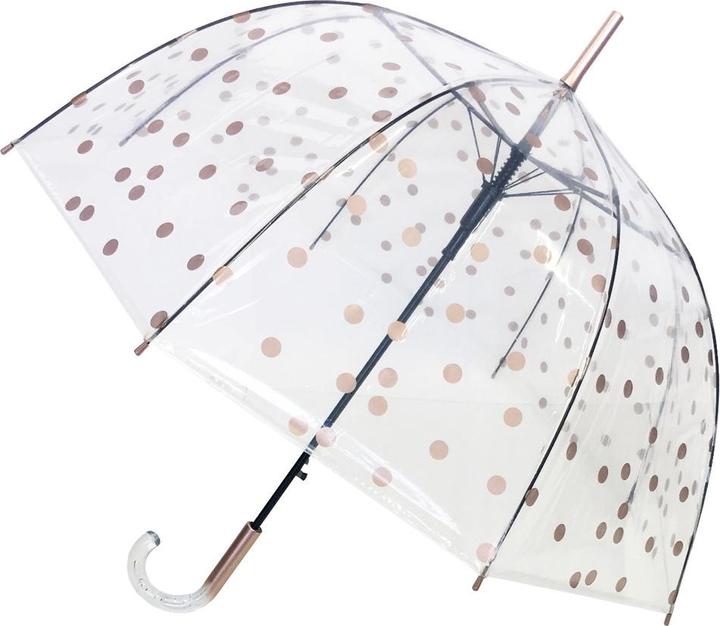 Immagine prodotto CreaDiva Ombrello SMATI trasparente con bastone automatico (colore rame)