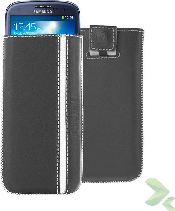 Valenta Valencia Pocket Stripe Valencia - Redhead Samsung Galaxy S4/s Iii, Htc One and more (Black) (Blackberry Q10, Nokia Lumia 925, Nokia Lumia 900, Alcatel One Touch Fire, Acer Liquid S1, Samsung Galaxy Nexus, Samsung Galaxy S4, Huawei Ascend G510, Blackberry Z10, Optimus 4X HD, Sony Xperia T, Samsung Galaxy Core 2, Sony Xperia Z, Samsung Galaxy S III)